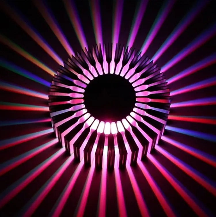 Sonnenstrahlen Schatten werfen dekorative Wandlampe