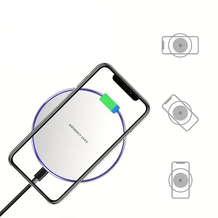30W drahtloses Schnellladepad – Qi-Induktionsladegerät für iPhone & Android