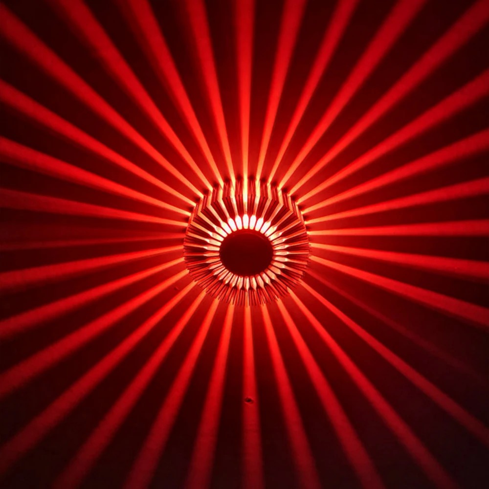 Sonnenstrahlen Schatten werfen dekorative Wandlampe