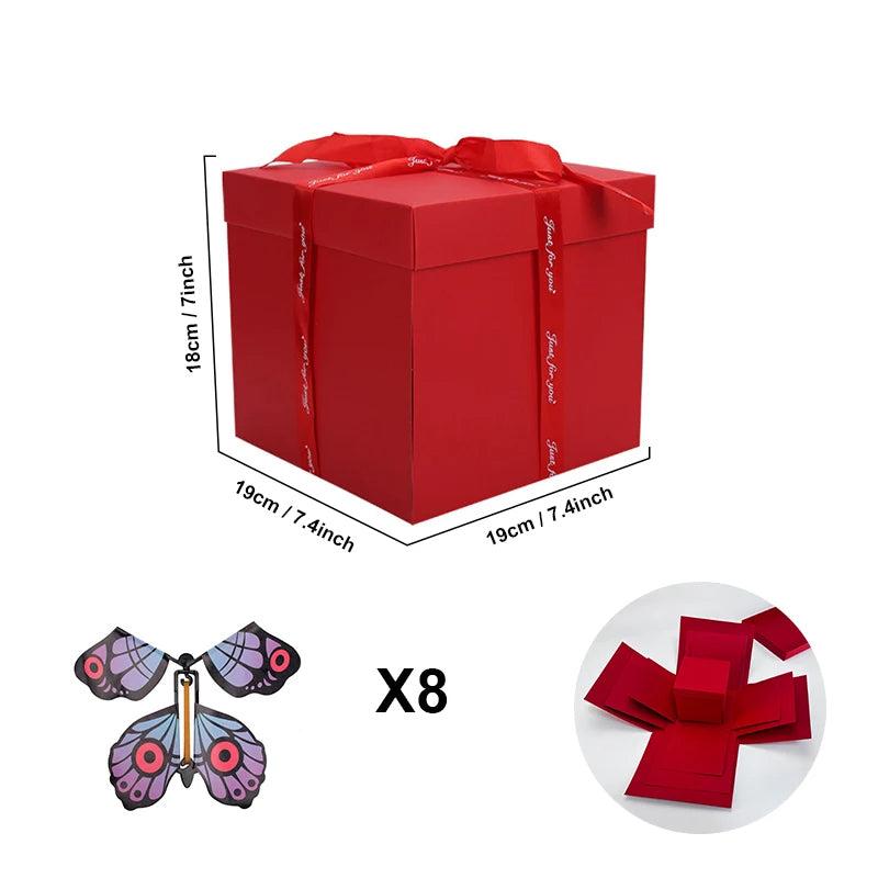 Garduru - Überraschungs-Explosionsbox, + 8 GRATIS Schmetterlinge