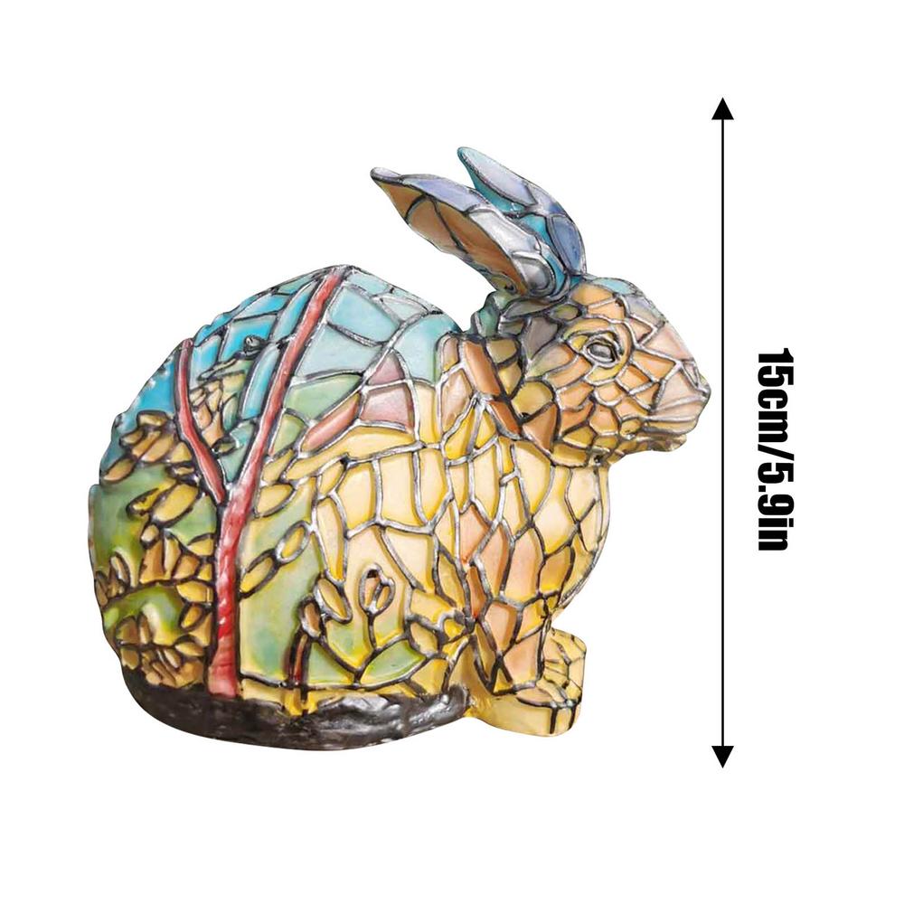 Bleiglasstil Tierlampen (7 Optionen) Bär Panda Elch Schwein Giraffe Kaninchen Waschbär