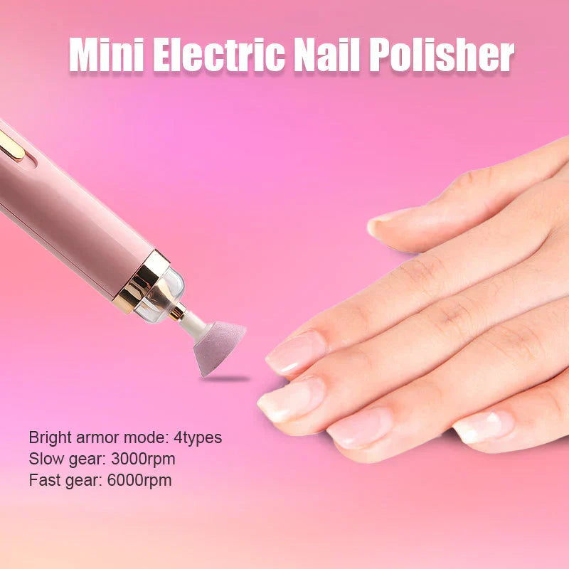 5-in-1 Wiederaufladbare Elektrische Nagelfeile – Tragbares Maniküre- & Pediküre-Werkzeug mit LED-Licht