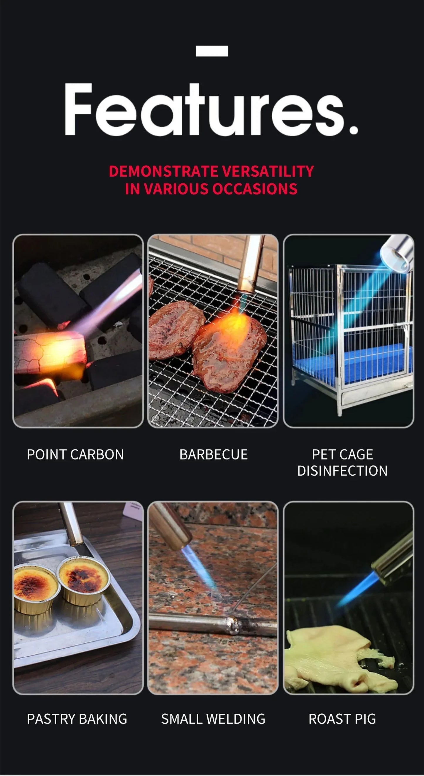 Tragbarer Butan-Gasbrenner – Perfekt für BBQ, Camping & Küche