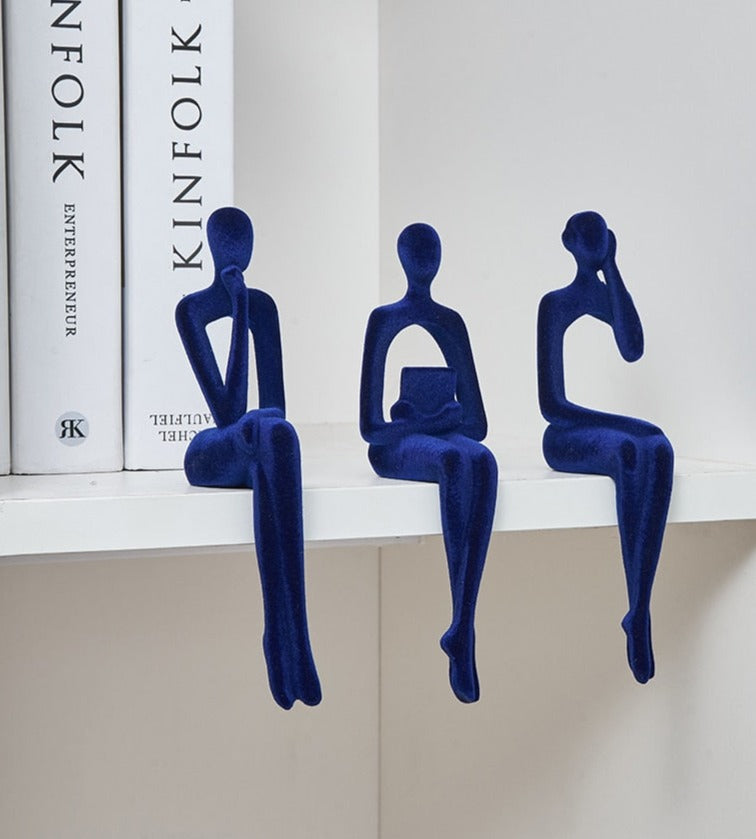 Garduru 3-teiliges Bücherregal-Dekor aus Resin - 17 cm