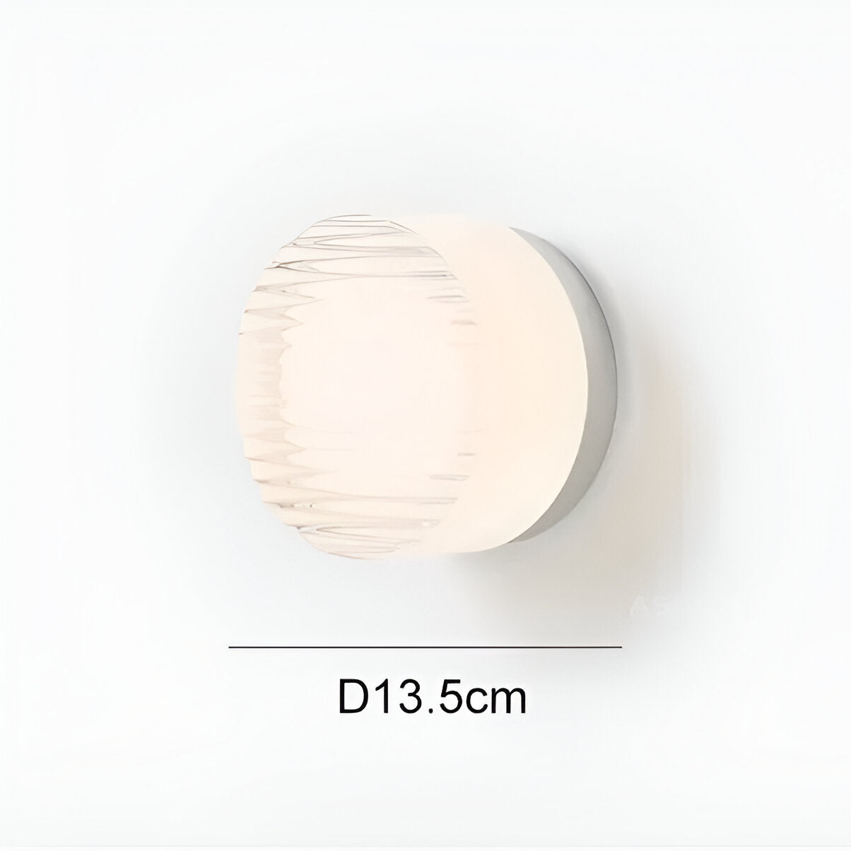 Elegante Aluminium-Wandleuchte mit Umgebungslicht – Moderne Minimalistische Wandleuchte in Rauchgrau, Weiß und Bernstein