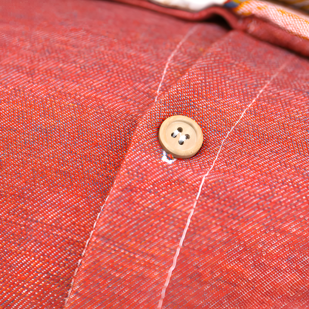 Bunte Baumwolle Persimmon Tagesdecke