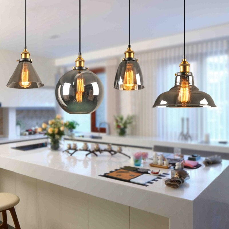 Garduru Glas-Pendelleuchte | Vintage-Stil