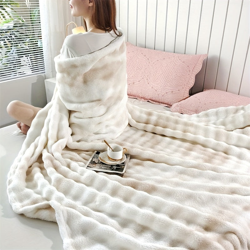 Faux Fur Decke für luxuriösen Komfort und Wärme zu Hause oder im Büro