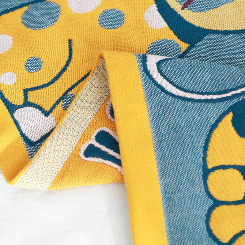 Garduru Cat Baumwoll-Badetuch Babydecke
