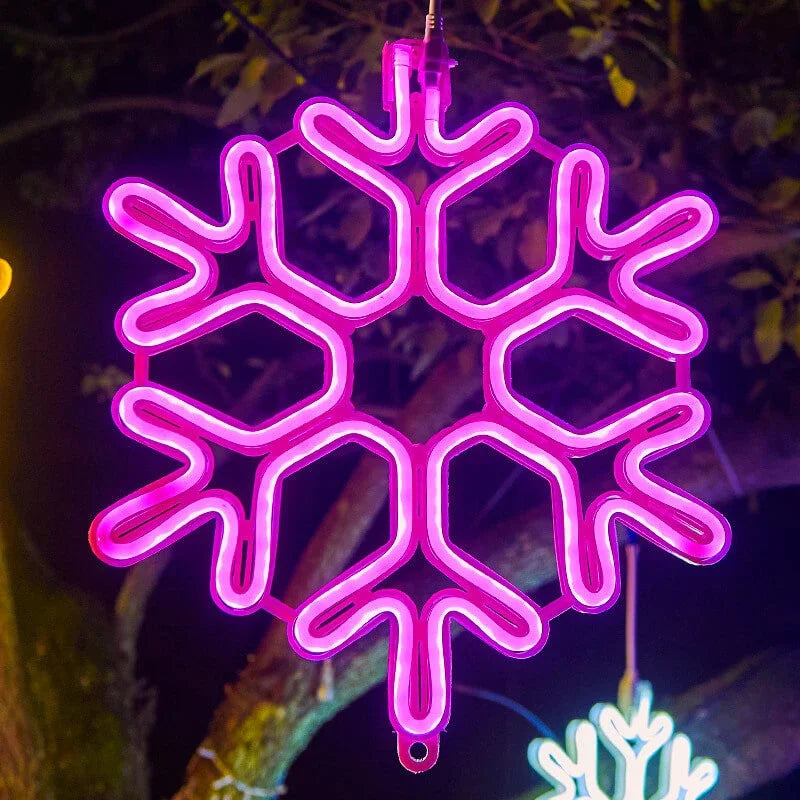 LED-Girlande Schneeflocke Wasserdicht - Weihnachtsdekoration Außen