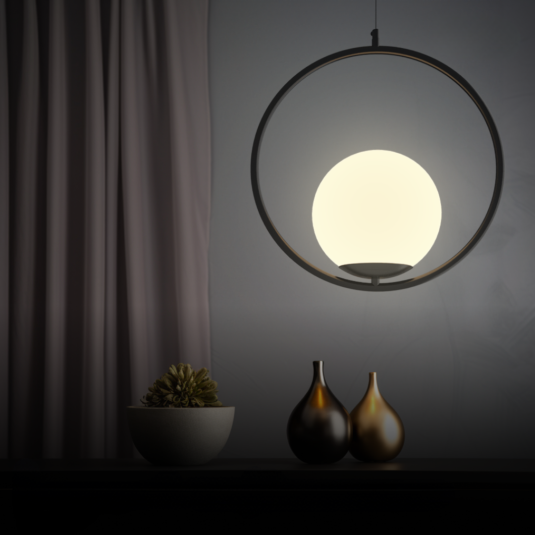 LED-Pendelleuchte Warmweiß Goldfinish für Zuhause und Bürodeko