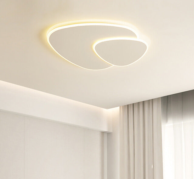 Garduru Minimalistische LED-Deckenleuchte – Elegantes weißes elliptisches Design