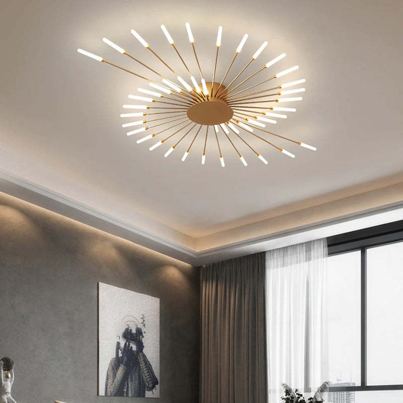 Suspension ASTRALIS Nordic New Fireworks – Moderne und Minimalistische Lampe für das Wohnzimmer