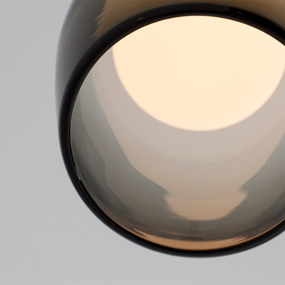 Moderne Glas-Hängelampe mit Transparentem oder Rauchfarbenem Schirm – Elegante und Raffinierte Beleuchtung