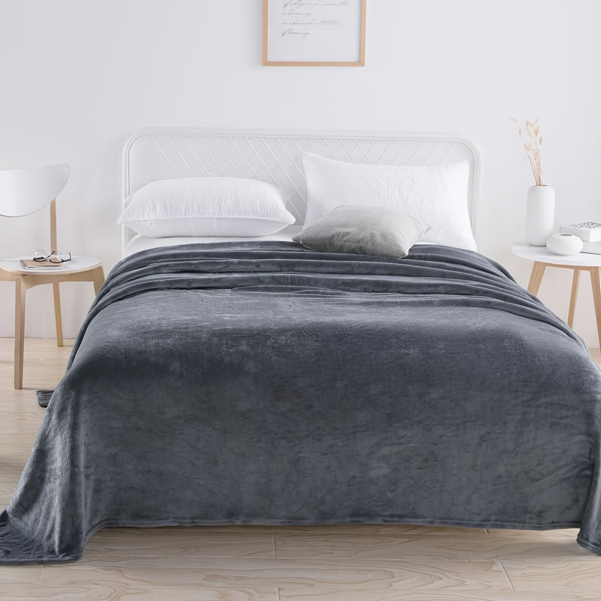 Garduru Flanellplaid – Kuschelige Decke für Sofa & Reisen