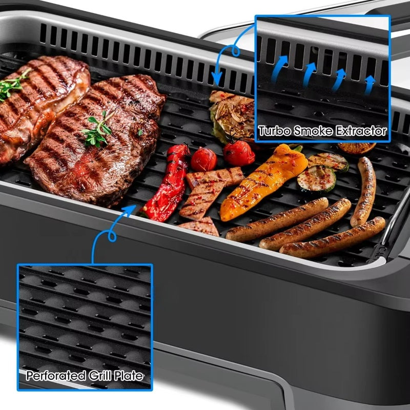 Rauchfreier elektrischer Grill für drinnen