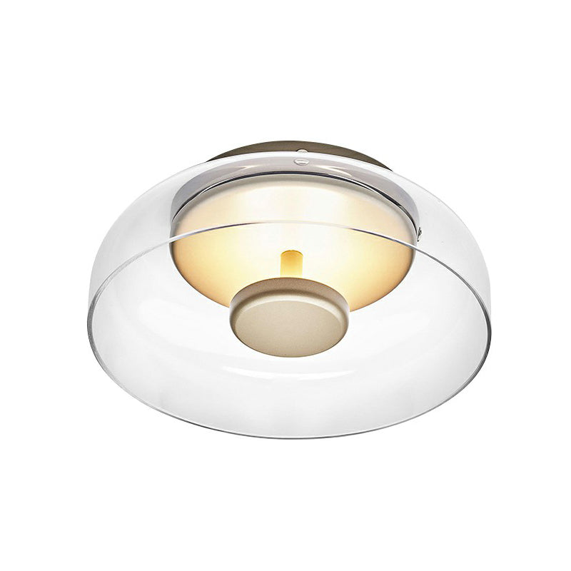 Elegante LED-Glas-Deckenleuchte