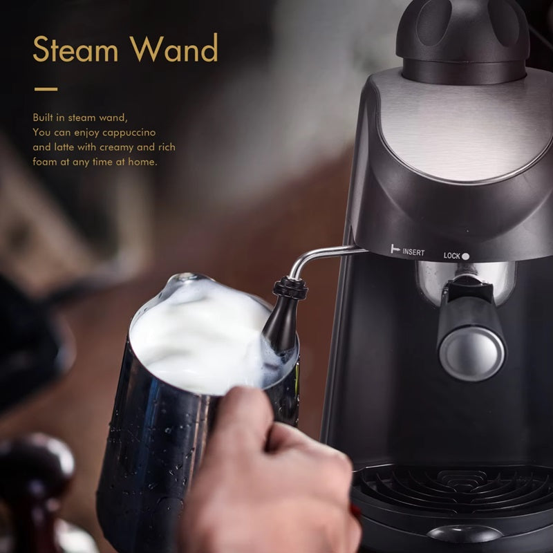 3.5 Bar Espressomaschine mit integriertem Dampfstab