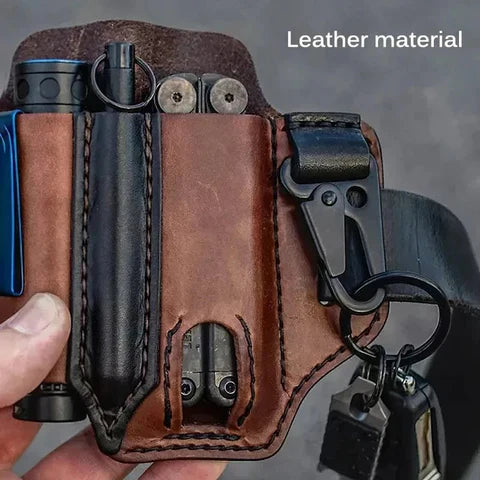 RoyaleGlow Taktische Multifunktionsgürtel Leder Tasche - Strapazierfähig & Stilvoll