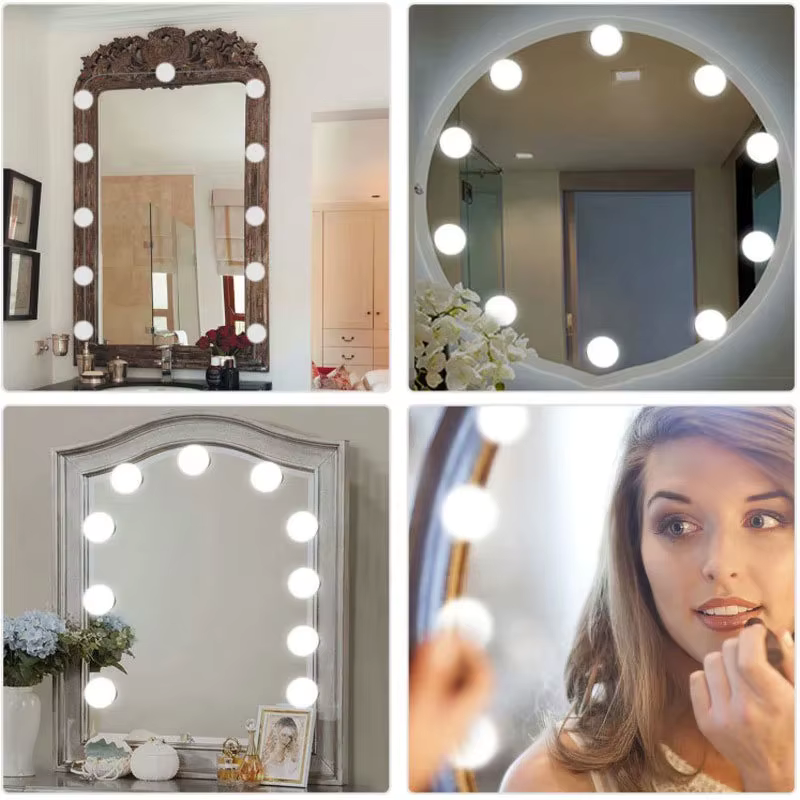 RoyaleGlow LED Makeup-Spiegellichter – Dimmbar & Einstellbare 3-Farben Schminkbeleuchtung