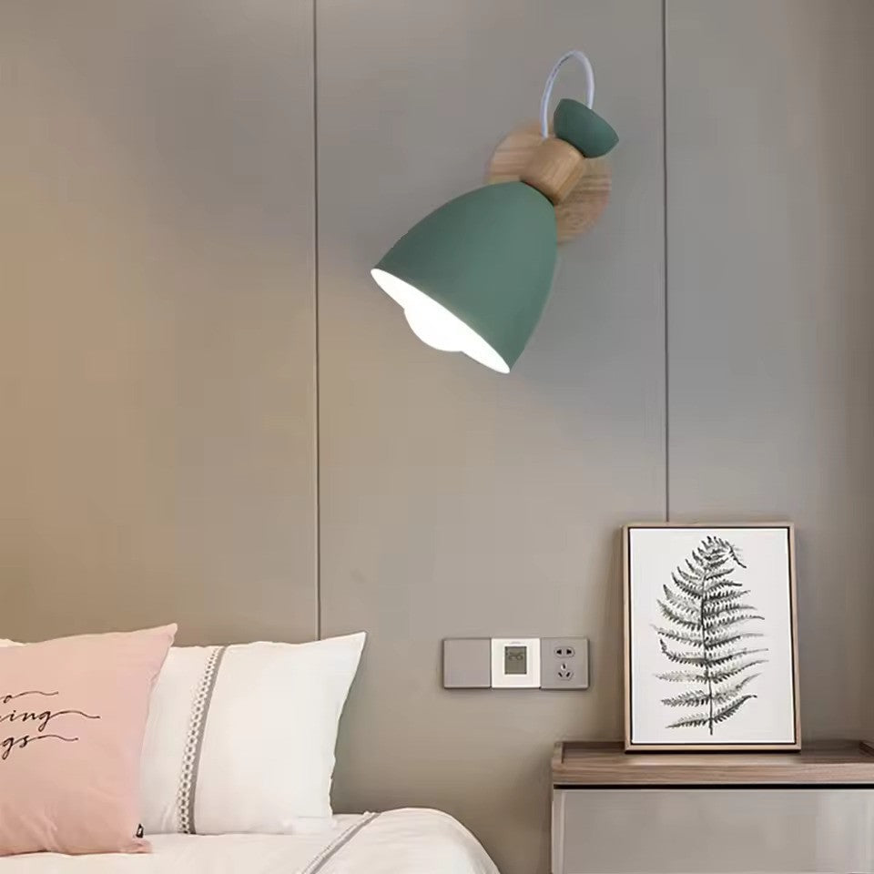LumoWood - Moderne Holz-Wandleuchte für Schlafzimmer und Flur