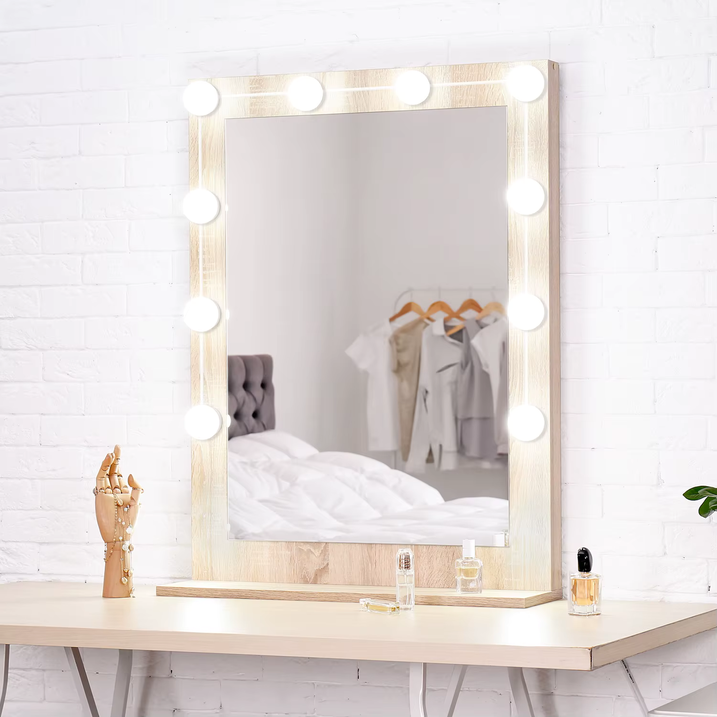 RoyaleGlow LED Makeup-Spiegellichter – Dimmbar & Einstellbare 3-Farben Schminkbeleuchtung