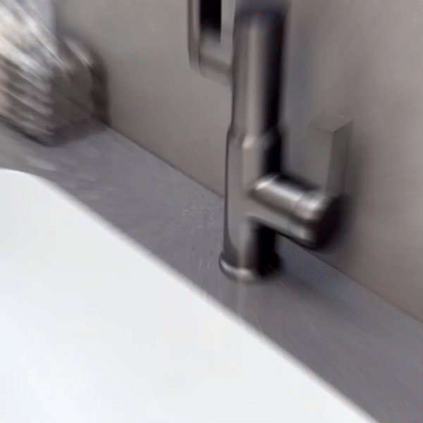 Badezimmerarmatur Schwarz Moderner Mischbatterie mit LED-Anzeige