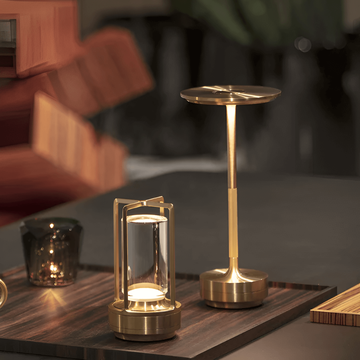 Lampe AmbiGlow - Kabelloses, Wiederaufladbares Licht, Elegante und Moderne Atmosphäre für Innen und Außen