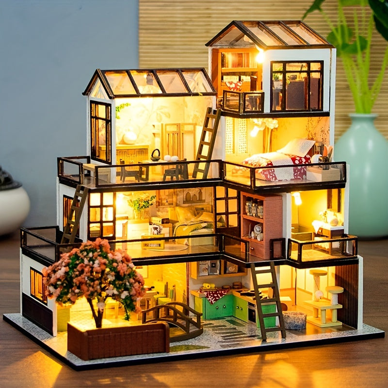 Lichtnest Miniaturhaus - Kreativer Bauspaß für jeden Hobbyisten