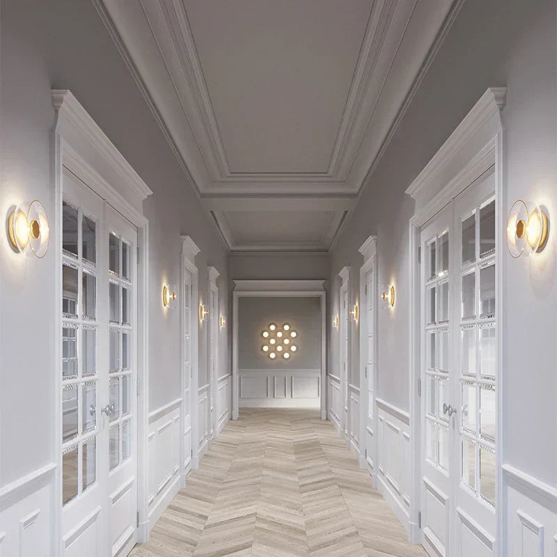 Wandlampe Nordic – modernes, minimalistisches Design aus Glas und Stein