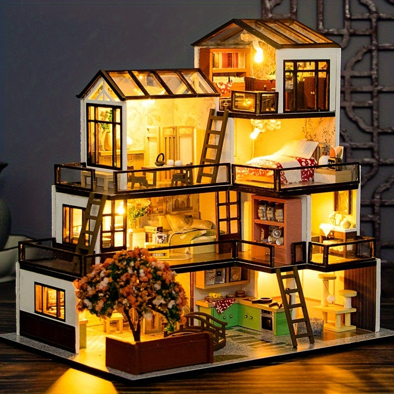 Lichtnest Miniaturhaus - Kreativer Bauspaß für jeden Hobbyisten