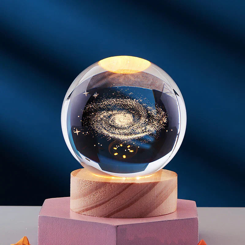 3D Nachttischlampe für Schlafzimmer und Kinderzimmer | CrystalGlow