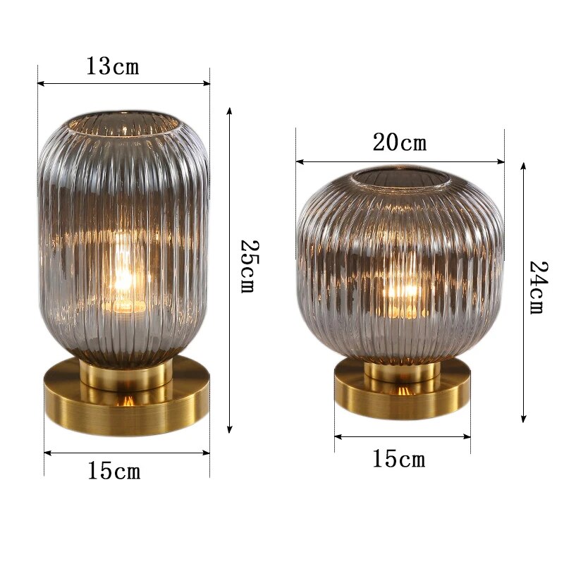 Nordic Design Tischlampe aus Glas – Moderne Eleganz LED