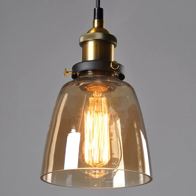 Garduru Glas-Pendelleuchte | Vintage-Stil