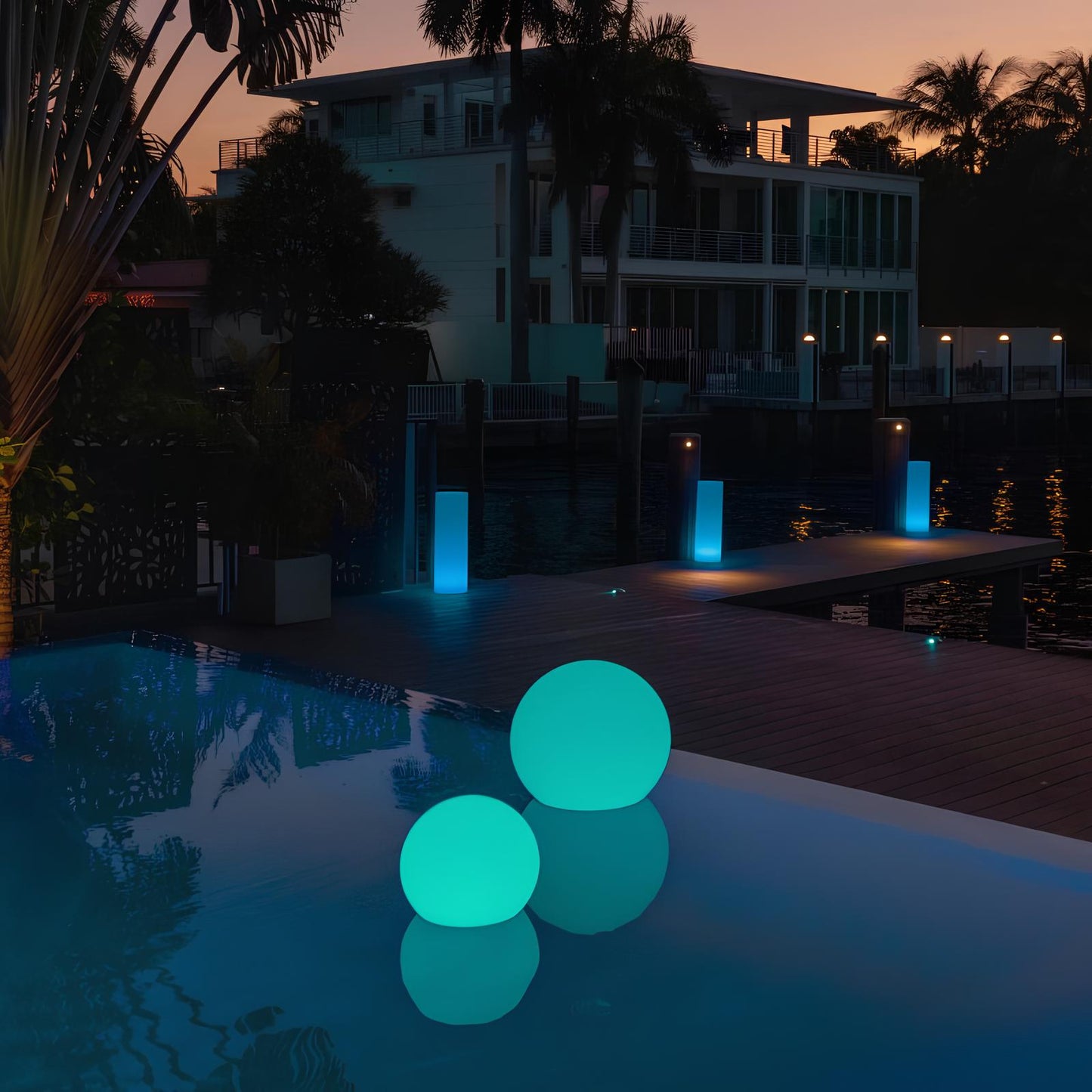 Gartenlichter Außen LED Kugellampe