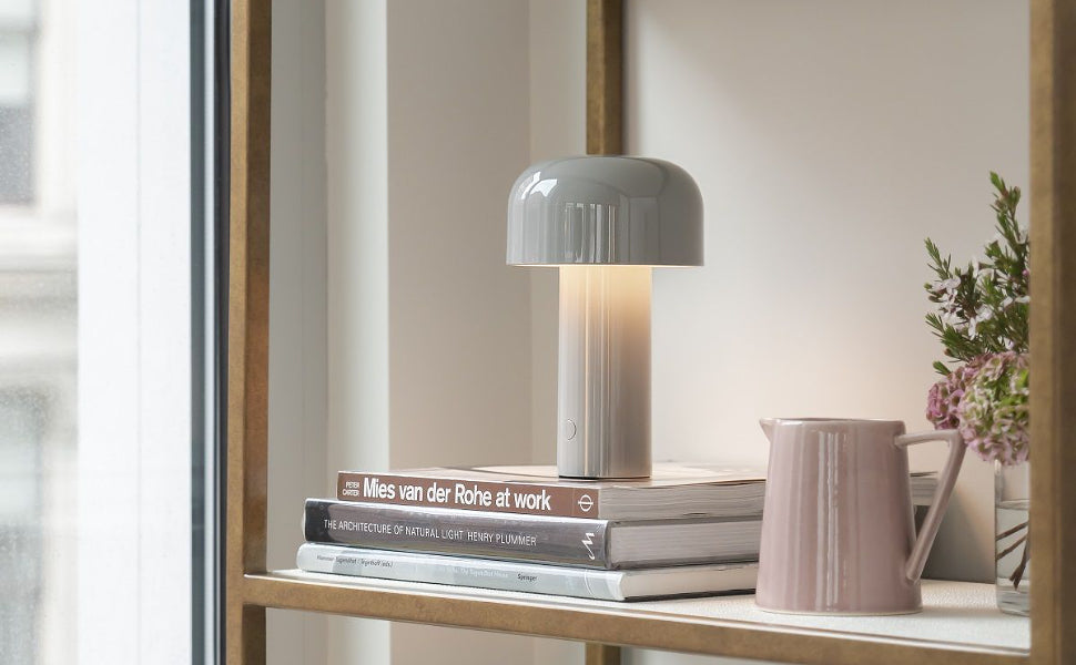 GlowMush - USB wiederaufladbare Nachttischlampe mit dimmbarem Licht