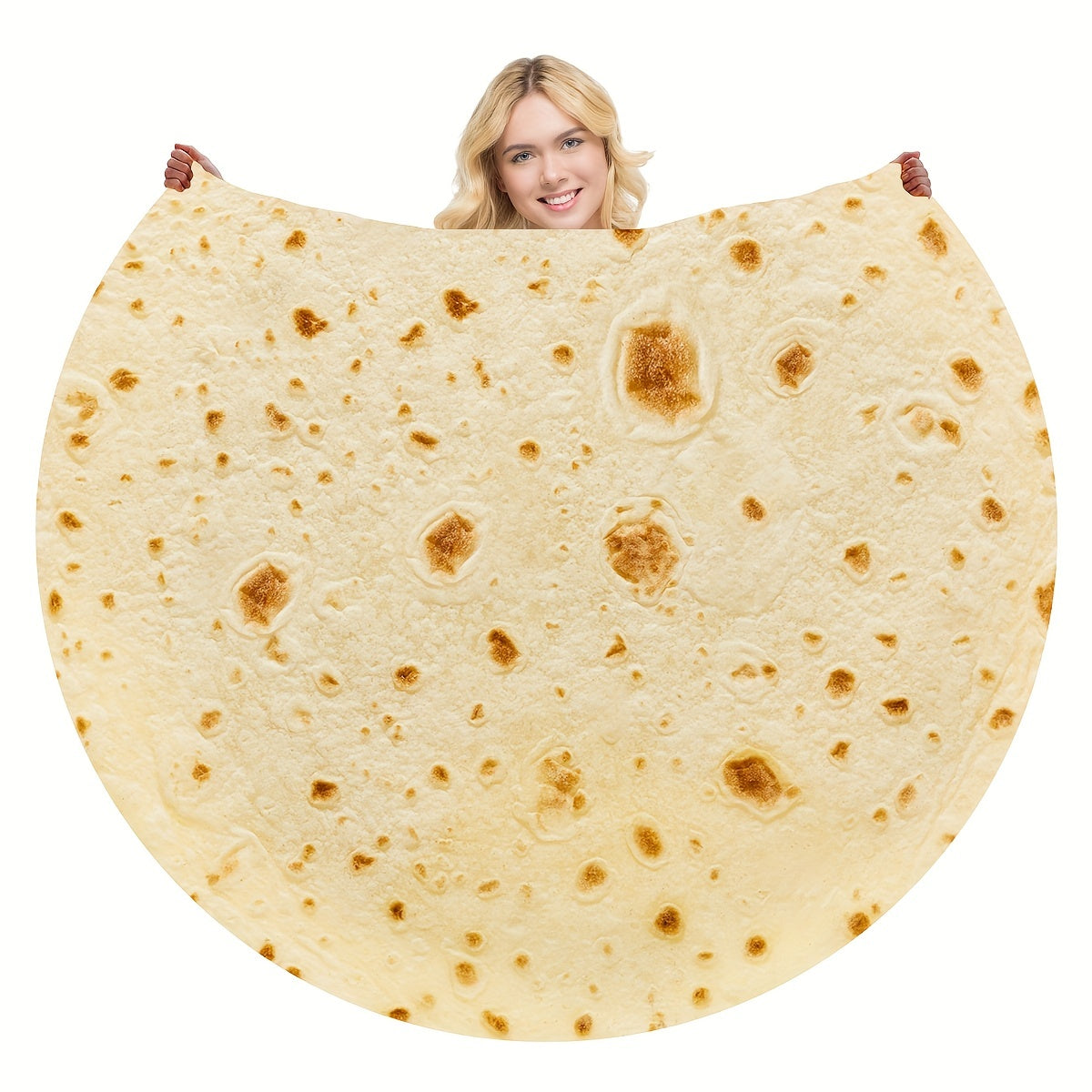 Tortilla Decke - Realistische Pepperoni Pizza Decke, Weiche und Bequeme Flanell Decke, Personalisierte Geschenk