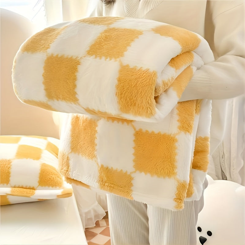 Garduru Flanell Plaid Decke – Rot/Weiß oder Schwarz/Weiß, Waschbar