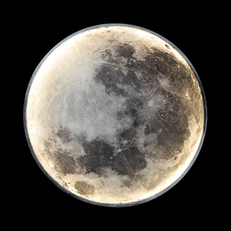Wandlampe LED Mond mit App-Steuerung - 3 Farbmodi und Dimmfunktion