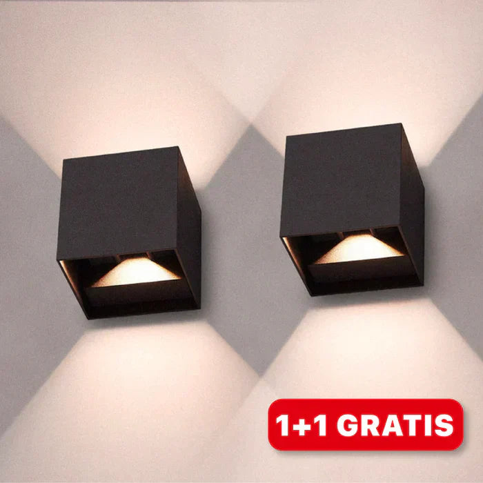 LED Würfel Wandlampe – Modernes Außen-Wasserdichtes Wandlicht