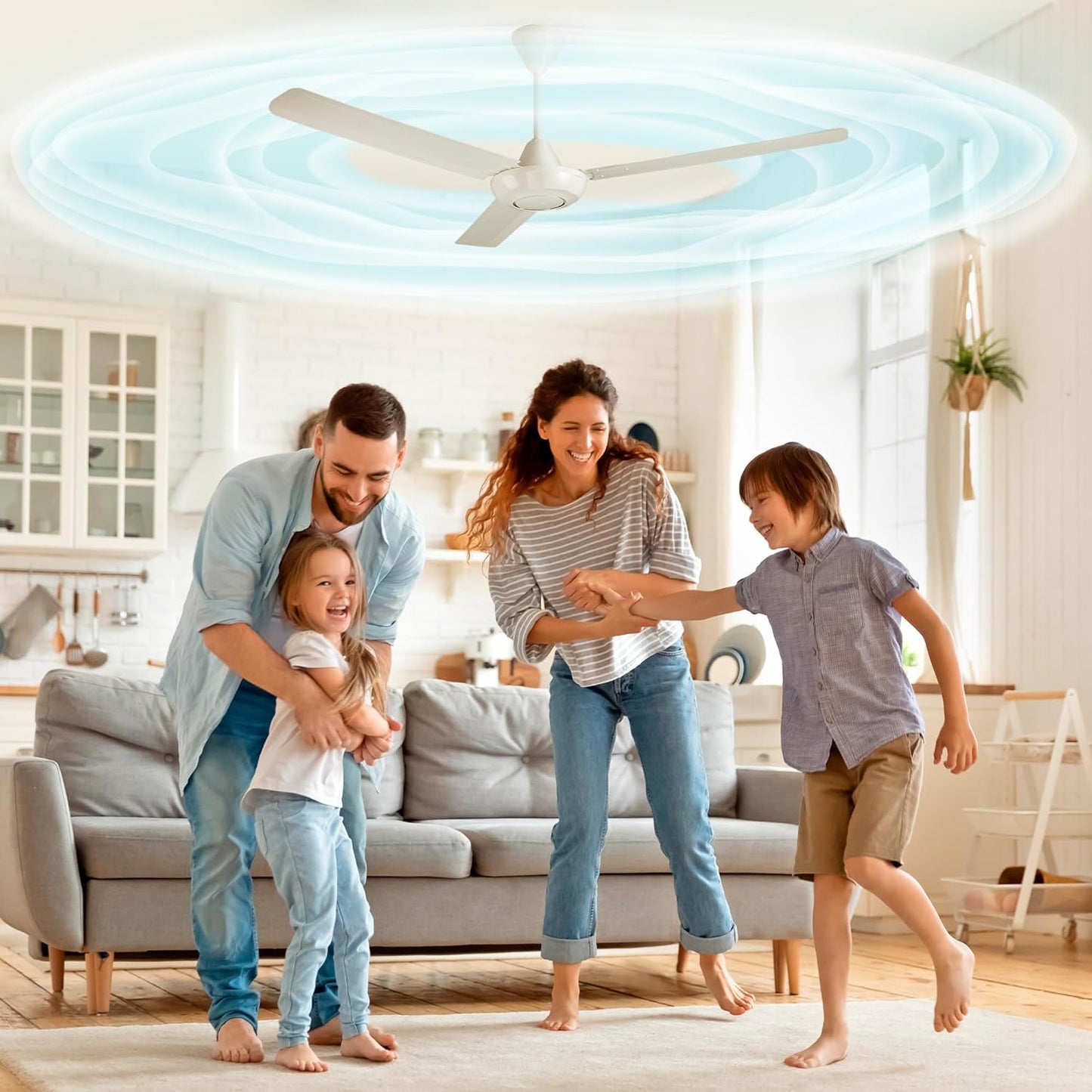 Deckenventilator-Luftreiniger-Pads | Für Innenraumallergien & Heuschnupfen