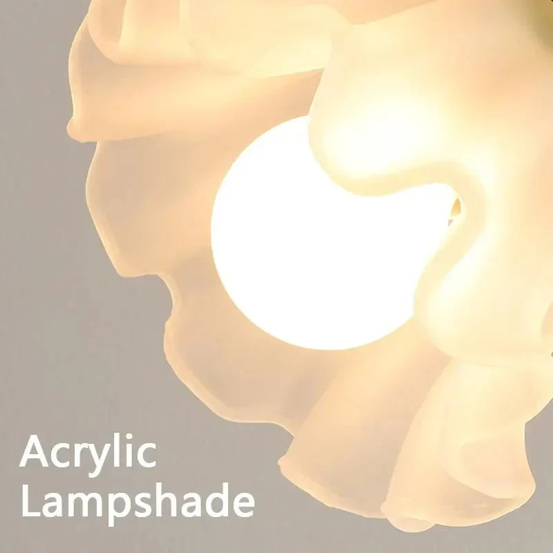 Französische Retro Stil Blume Schreibtischlampe