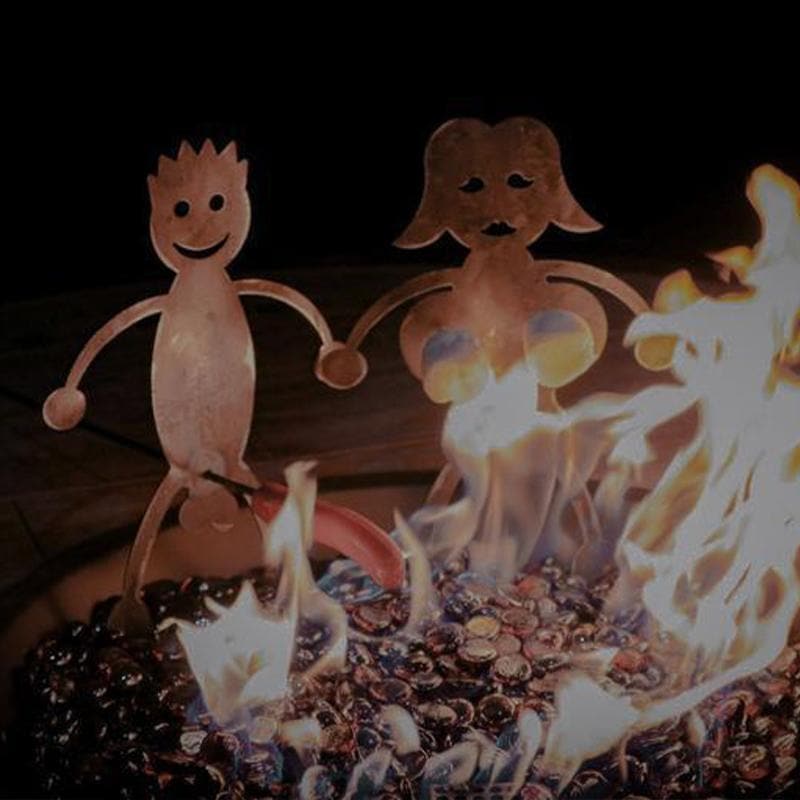 Royallure Lustige Edelstahl Grillgabeln mit kreativen Formen für Lagerfeuer-Spaß