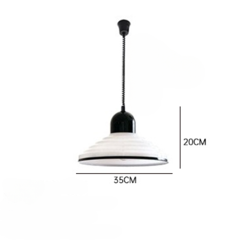 Aufhängung Französische Creme Windglas - Lampe aus Cremeglas mit elegantem Design