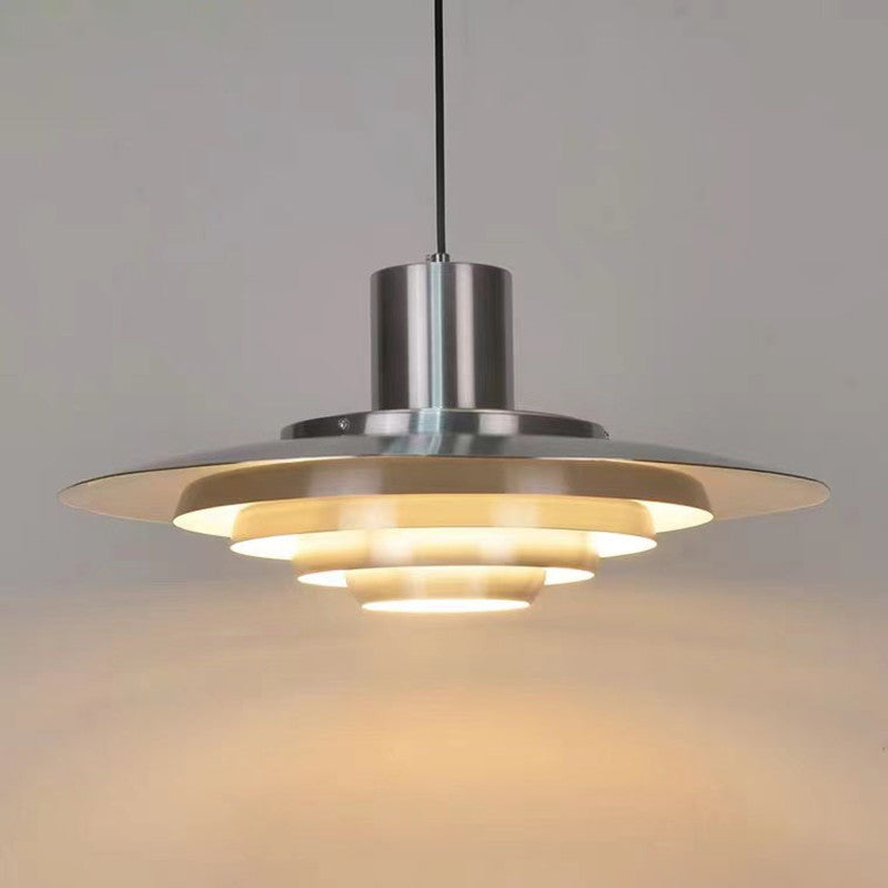 Moderne LED-Eisen- und Aluminium-Hängelampe - Skandinavische Designlampe