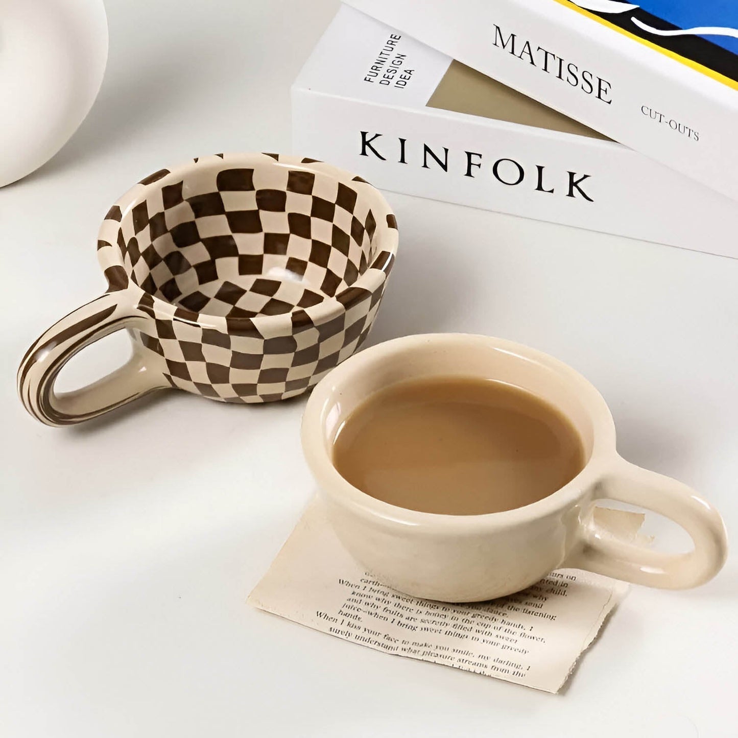 Geometrische Keramische Kaffeetasse
