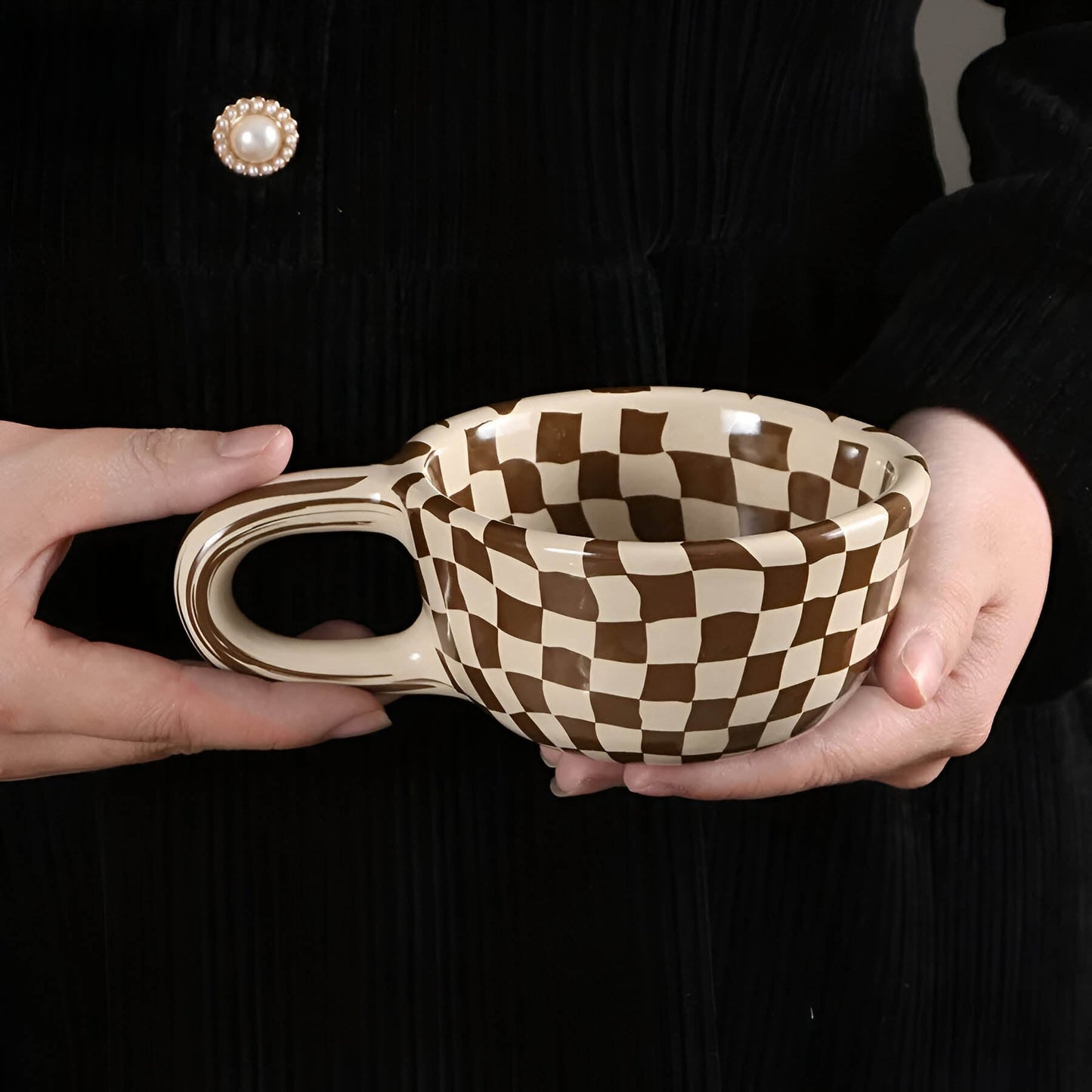 Geometrische Keramische Kaffeetasse