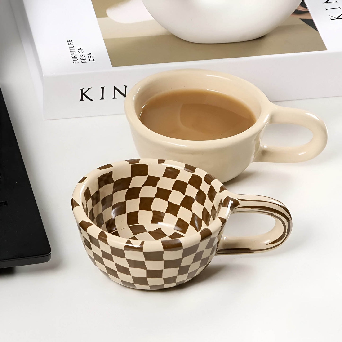 Geometrische Keramische Kaffeetasse