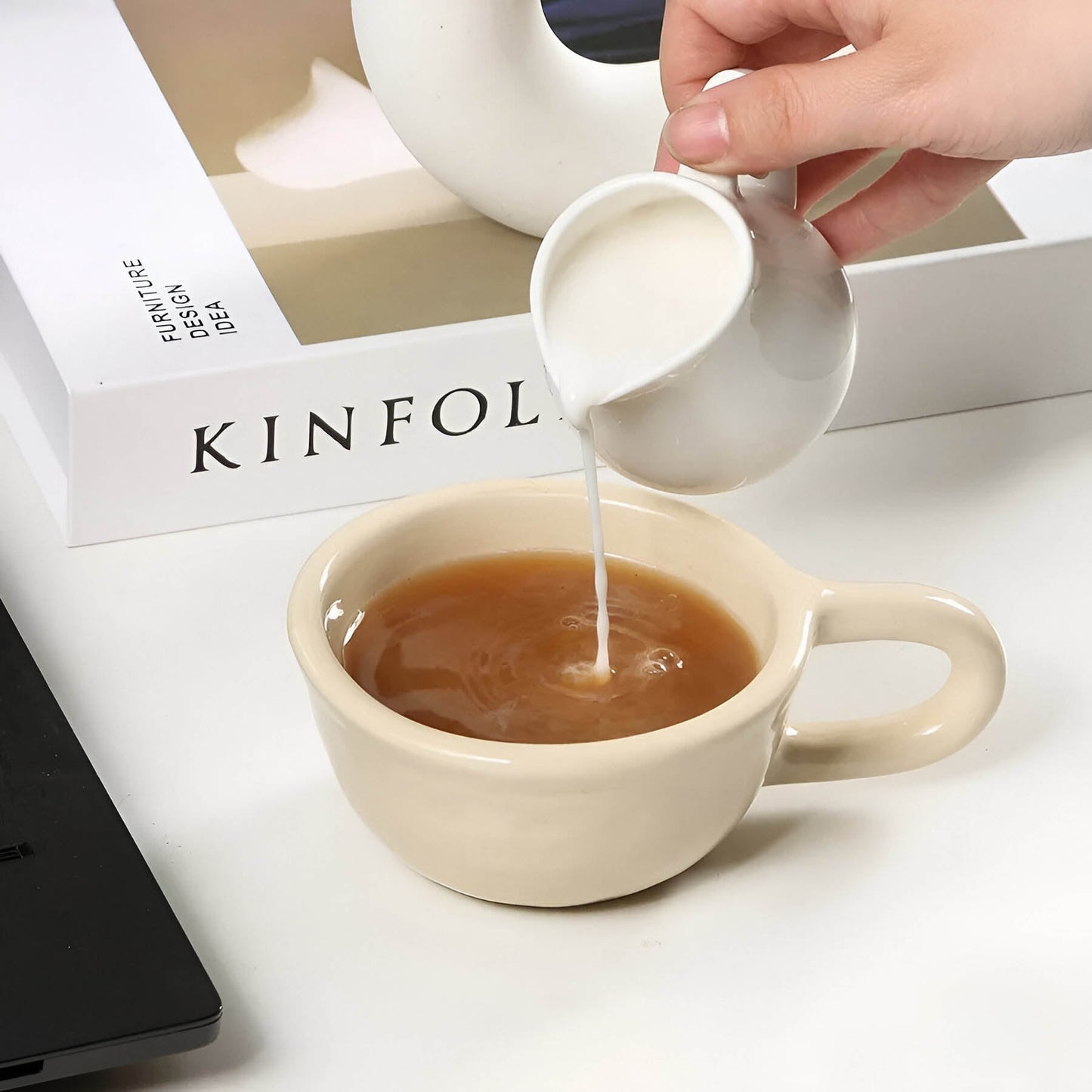 Geometrische Keramische Kaffeetasse
