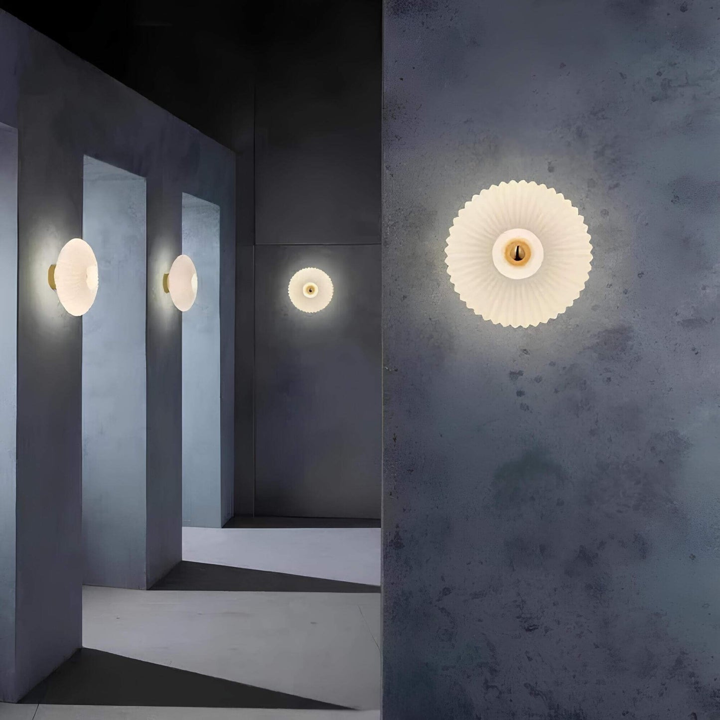 Garduru – Glas mit welligem Licht wandleuchte